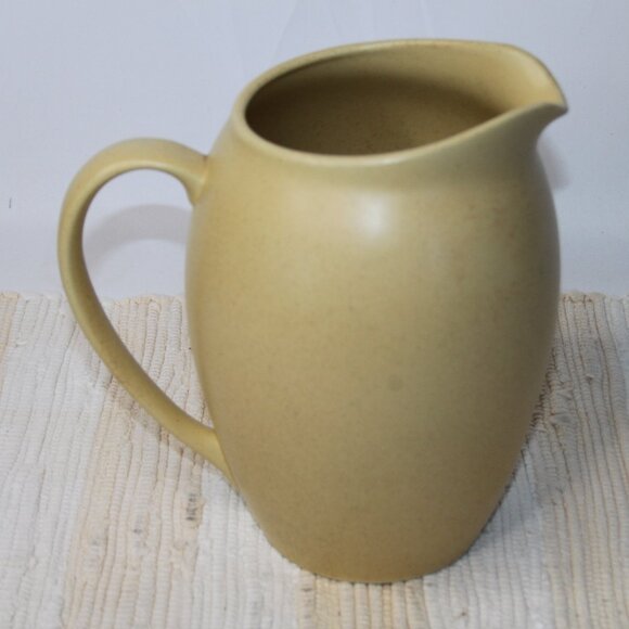 VTG NORITAKE COLORWAVE YELLOW WATER ICE PITCHER STONEWARE 56oz SPECKLED 8491 - Picture 6 of 15